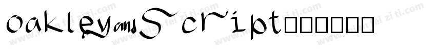 oakley script字体转换